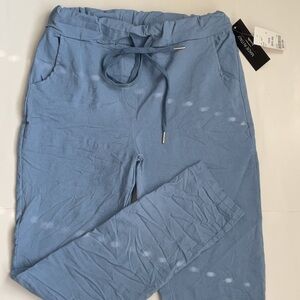 Frocella Wrinkle Look Pants - Made in Italy!